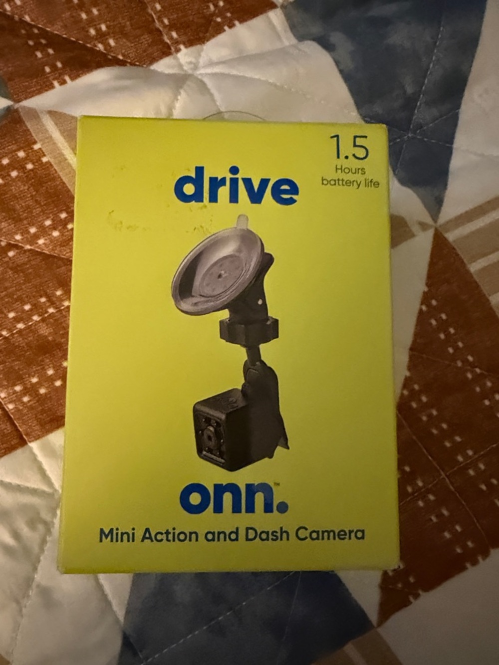 onn. Drive Mini Action and Dash Camera - Lime/Yellow
